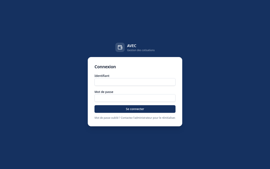 AVEC — FundFlow Manager — Vue du projet